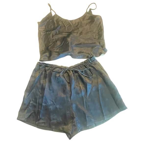 Secret Treasures Intimates & Sleepwear Vintage 9s Silky Grey Green